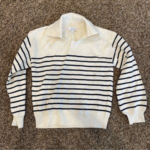 AND OTHER STORIES Mock Neck Striped Sweater